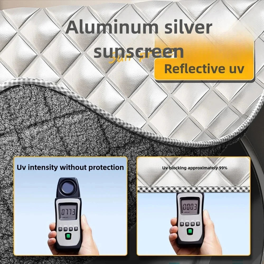 1pc drum washing machine sun protection, heat insulation and waterproof cover dust-proof universal fleece protective cover cloth