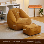 X&D Bean Bag Lazy Corduroy Comfortable Sofa Single Bed Tatami Bedroom Balcony Casual Lightweight Small Sofa Living Room 2024 New