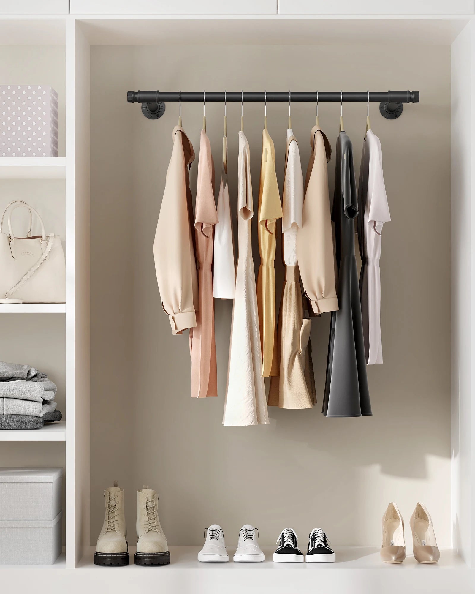 SONGMICS dresses Rod (1 st) dresses stand for Wall, 60 kg load capacity