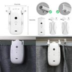 Smart Curtains Robot T/U-Rail Tracks Automatic Curtain Opener Remote Control Curtain Motor