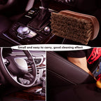 Horsehair Leather Textile Cleaning Brush for Car Interior Furniture Apparel Bag