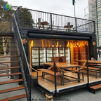 Customized Outdoor Mobile Container Kitchen Small House Container Restaurant Prefabricated Coffee House Street Bar Food Store