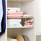 Kitchen Retractable Storage Rack Multi-Purpose Home Storage Rack With Hollowed-Out Design For Draining And Stain Prevention