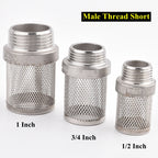304 Stainless Steel Male Thread Mesh Cover Aquarium Fish Tank Water Pump Inlet Filter Screen Garden Irrigation Pump Hose Filters