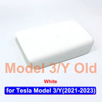 For Tesla Model 3 Y 2023 2025 Armrest Protector Box Cover White Soft TPE Center Console Panel Pad M3H Highland 2024 Accessories