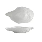 Kitchen Organizer Ceramic Sashimi Plate Creative Oyster Shell Shape Storage Dish Reusable Multi-Function Dessert Tray Festival