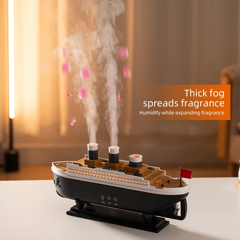 250ml Titanic Ship Model Air Humidifier & Essential Oil Diffuser