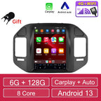 For Mitsubishi Pajero V60 V68 V73 1999-2006 Tesla style Screen Android 13 Carplay Car Radio Multimedia Player Navigation Auto