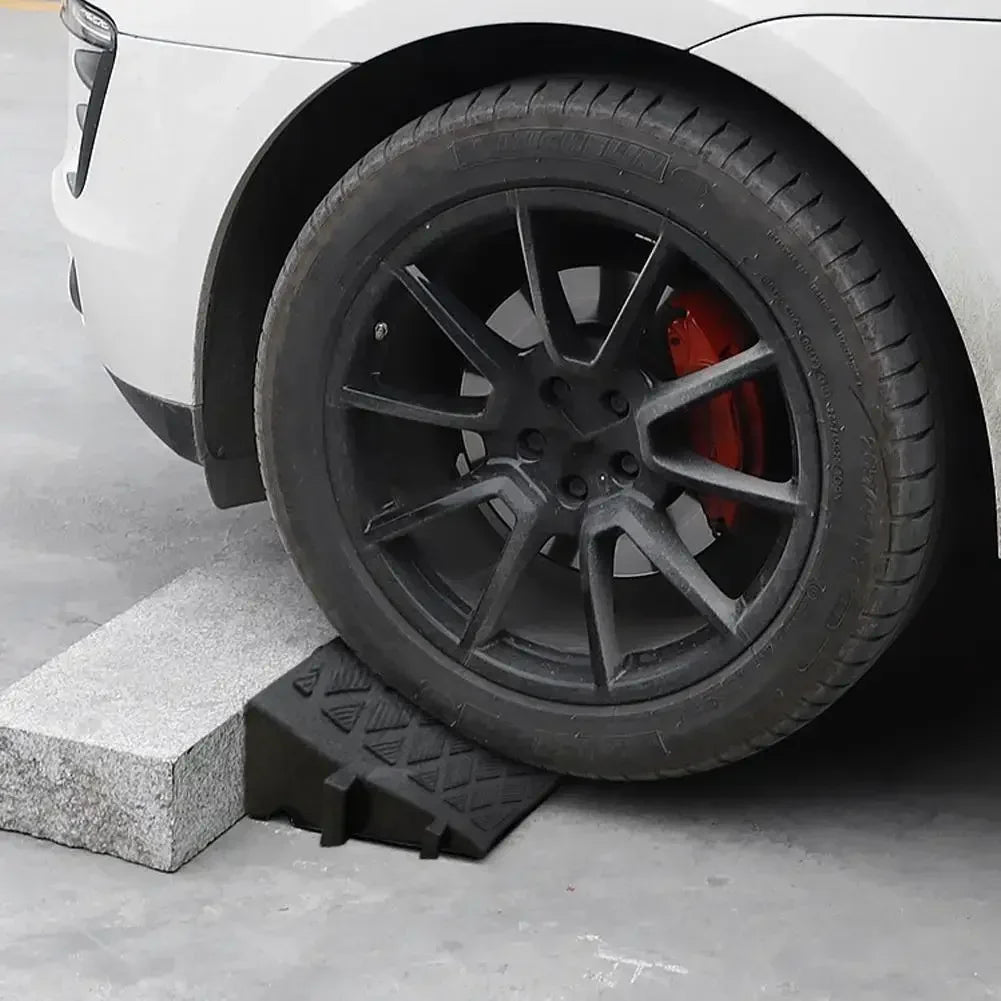 Car Wheel Driveway Ramps Portable Tires Curb Ramps Anti-Slip Threshold Ramp For Car Trailer Truck Bike Auto Accessories Amagi