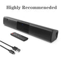 Mini Portable Soundbar For Computer TV Speakers Caixa De Som Wireless Bluetooth Stereo  With Radio Remote Control Free Shopping