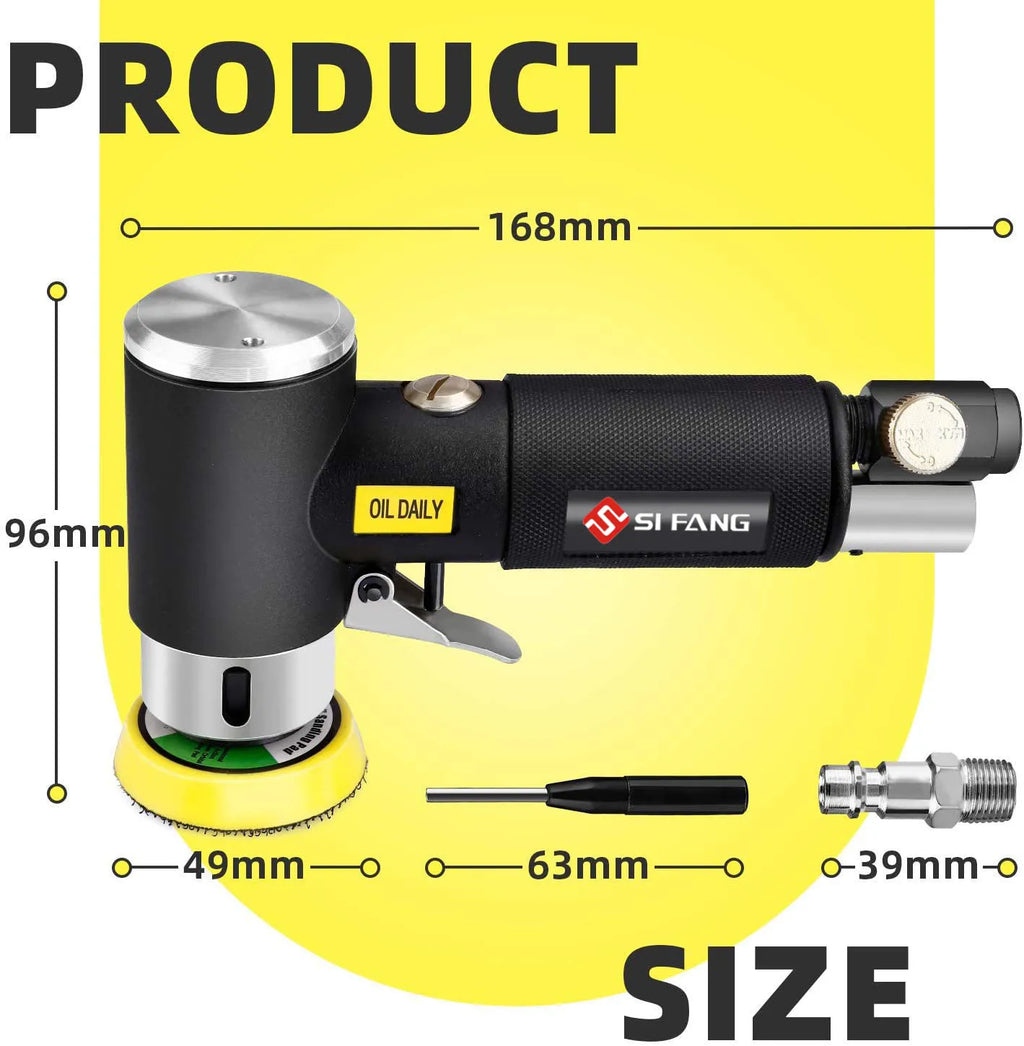 2" 3" Mini Air Sander Pneumatic Orbital Polisher Hand Sanding Tool  Mini Pneumatic  for Auto Body Work, air sander For Polishing