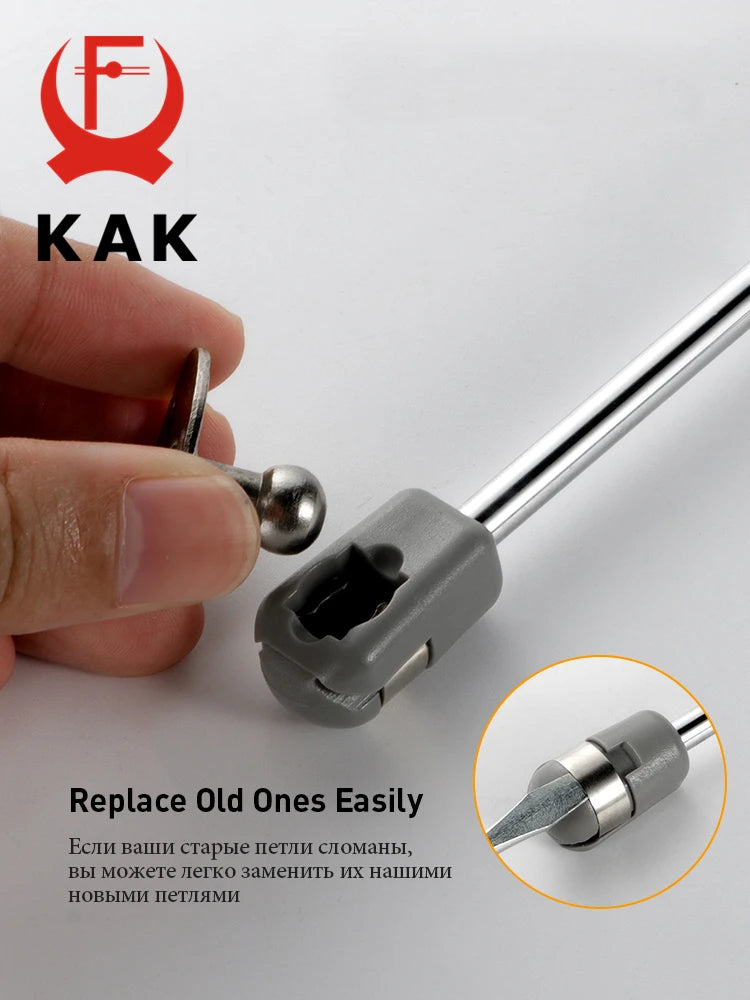 KAK 8pcs Kitchen Cabinets Gas Spring Hinges Soft Closing Furniture Gas Lift Hydraulic Hinges Lid Support Toybox Hardware 6-15KG