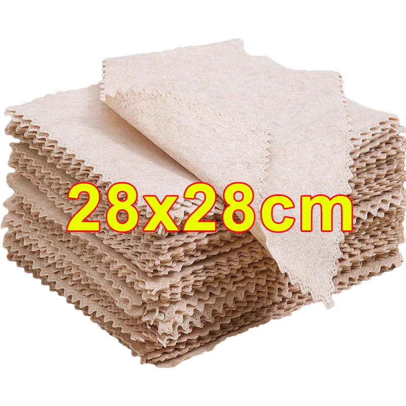 30/1Pcs Luffa Fiber Cleaning Cloth Absorbent Kitchen Dish Cloth Non-stick Oil Wipe Rag Household Scouring Pads Cleaning Supplies