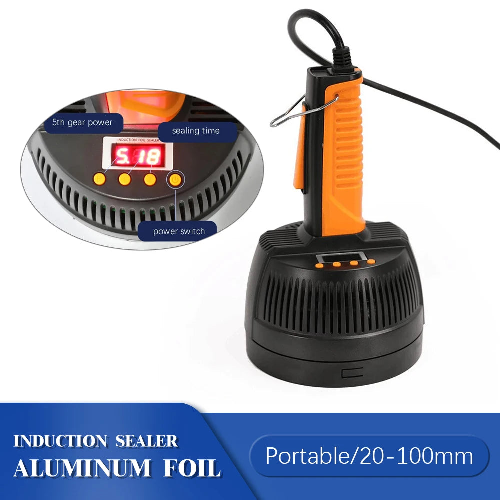 Handheld Portable Electromagnetic Induction Sealing Machine Plastic Bottle Cap Sealer 20-100mm Aluminium Foil Capper Cap Packing