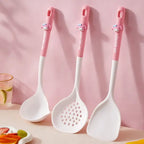 Cute Cartoon Silicone Spatula Kawaii Pink Rabbit Design Heat Resistant Non Stick Cookware Kitchen Utensil For Women Teens Gift