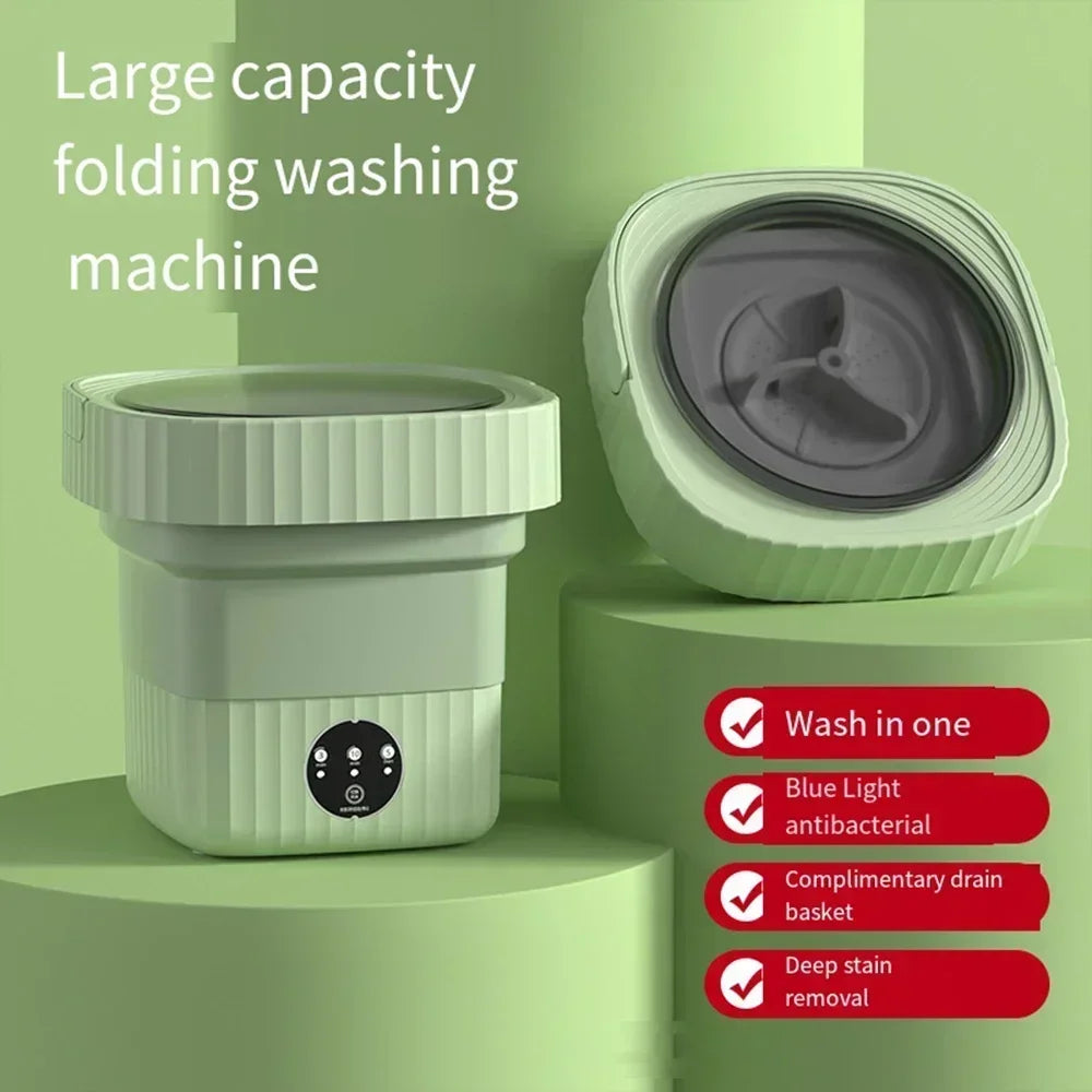 6L 11L Folding Portable Washing Machine Big Capacity with Spin Dryer B