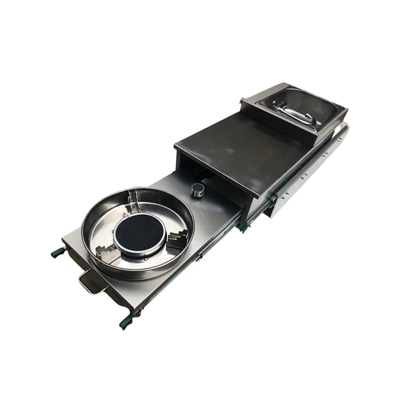 Camper RV Slide Out Kitchen 304 Stainless Steel Slide Kitchen with Sink