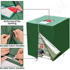 Zipper IBC Tote 275 Gallon 1000L Outdoor Water Tank Protective Cover(Green)