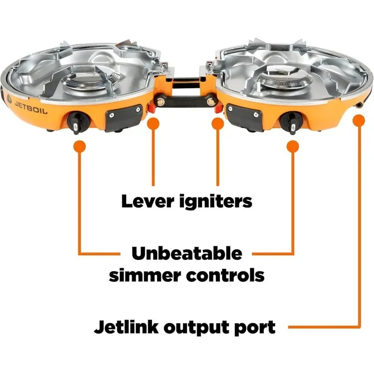New upgrade. Genesis Basecamp Backpacking and Camping Stove Cooking System with Camping Cookware