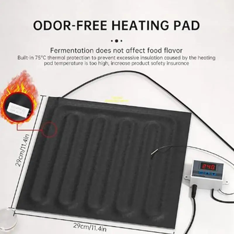 Dough Fermentation Box Electric Precise Temperature Control Sourdough Starter Bag Bread Warming Box Kitchen Fermenting Supplies