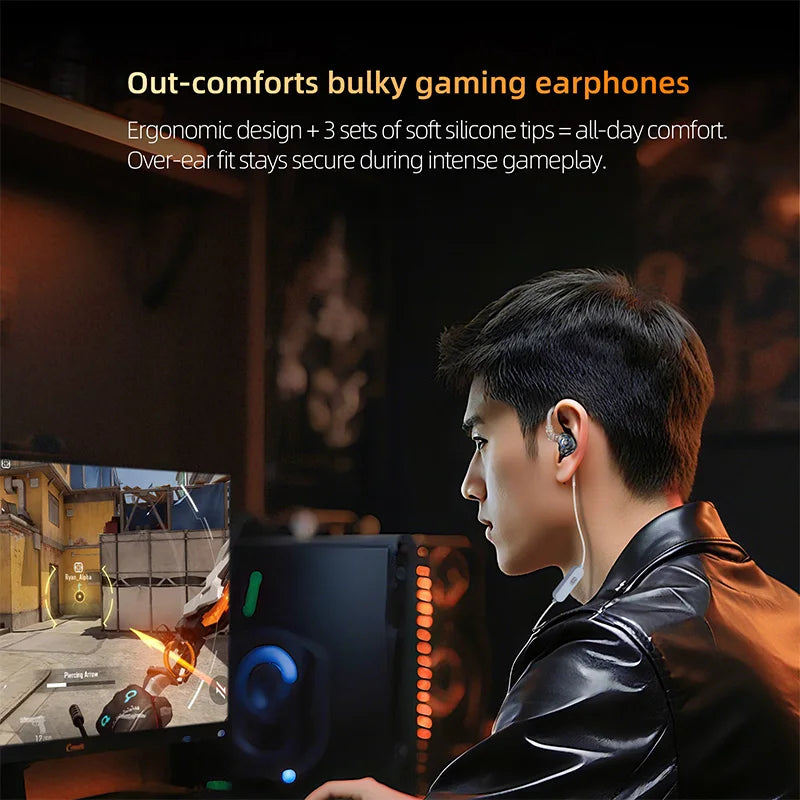 KZ Gale Wired In Ear HiFi Earphones Superlinear Dynamic Drive Headphones Ergonomics Music Monitor Headset Custom Gaming Earbuds