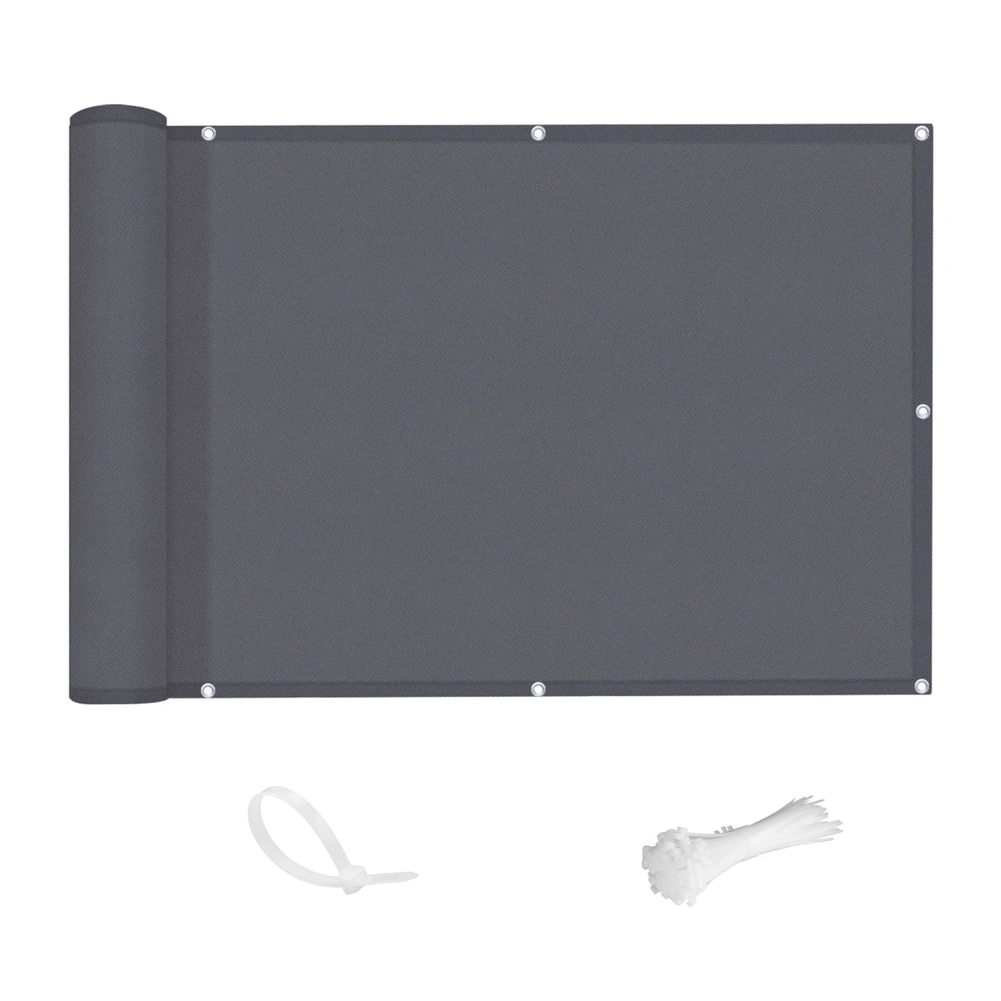 Balcony Privacy Screen Cover Fence Patio Waterproof Shade Cloth 70% UV Protection Shield Deck Shade Sail Garden Porch Pool Decor