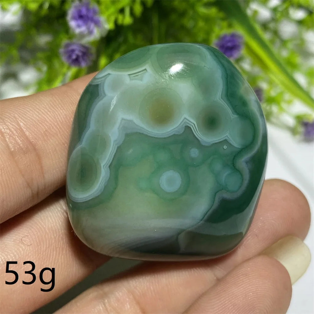 Green Agate Natural Irregular Playthings Small  Stone Healing Crystals Quartz Mineral Craft Decor Accessories Gift