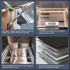 Customized Modern Modular  Outdoor Kitchen with Complete BBQ Setup Backyard Patio Garden Outdoor Kitchen Cabinets