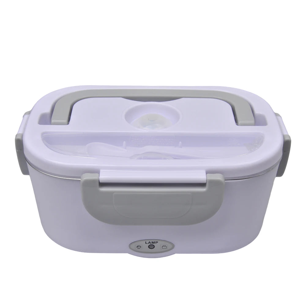 Portable Electric Food Warmer Heater, 12-24V 110/220V Lunch Box For Home Car Use, Food Container Rice Container Dinnerware Sets