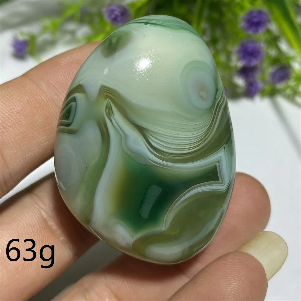 Green Agate Natural Irregular Playthings Small  Stone Healing Crystals Quartz Mineral Craft Decor Accessories Gift