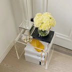 Minimalist Modern Transparent Plastic Stool Bedroom Decorative U-shaped Storage Rack Multifunctional Furniture Stools