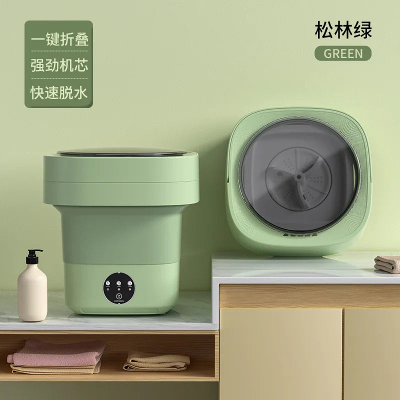 11L Blue light Portable Washing Machine Underwear with Dryer Bucket So