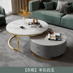 Design Nordic Coffee Tables Modern Storage Luxury Simple Aesthetic Coffee Tables Unique Marble Mesa Centro Living Room Furniture