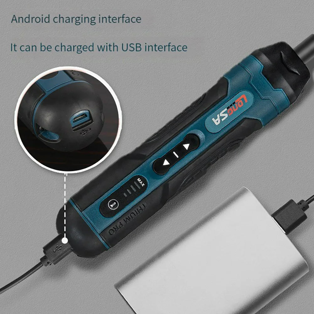 Cordless Electric Screwdriver Rechargeable 1300mah Lithium Battery Mini Drill 3.6V Power Tools Set Household Maintenance Repair