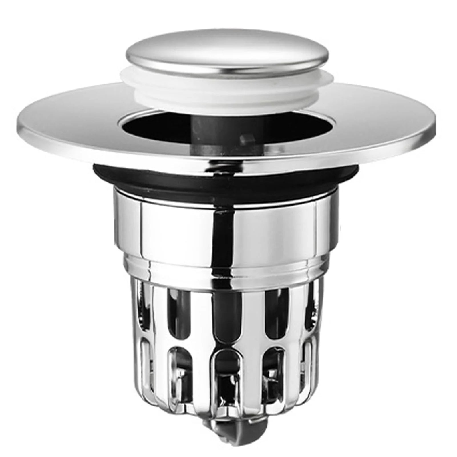 Bathroom Sink Plug Pop-Up Drain Filter Washbasin Drainer Bouncing Core Filter for Quickly Seal and Drain Water