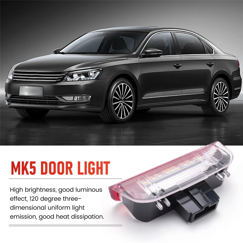 4Pcs Car LED Door Warning Light Welcome Projector for Golf 6 7 Jetta MK5 MK6 Passat B6 B7 CC TIGUAN Scirocco