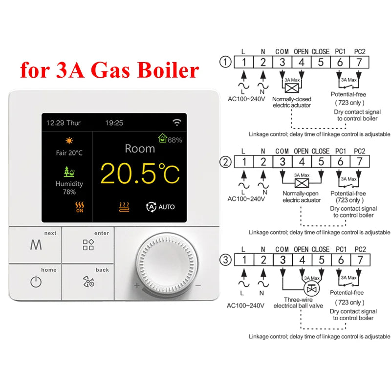 Smart Floor Heating Thermostat Tuya WiFi Warm Underfloor Regulator 220 Volt Electric/Water Gas Boiler Temperature Controller