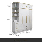 White Gold Wardrobe Designer Clothes Waterproof Children Wardrobe Organizers Nordic Vestidor De Armario Abiertos Hotel Furniture
