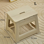 Lightweight Folding Step Stool Multi Purpose Handheld Thickened Footstool Non-Slip Plastic Small Benches Kitchen