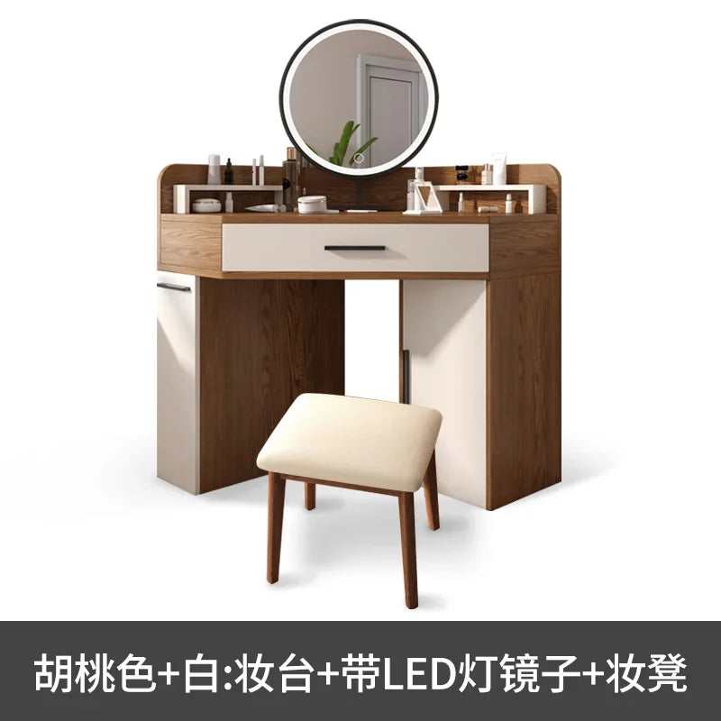 Corner Dressing Table Modern Minimalist Bedroom Corner Simple Makeup Table Multifunctional Dresser