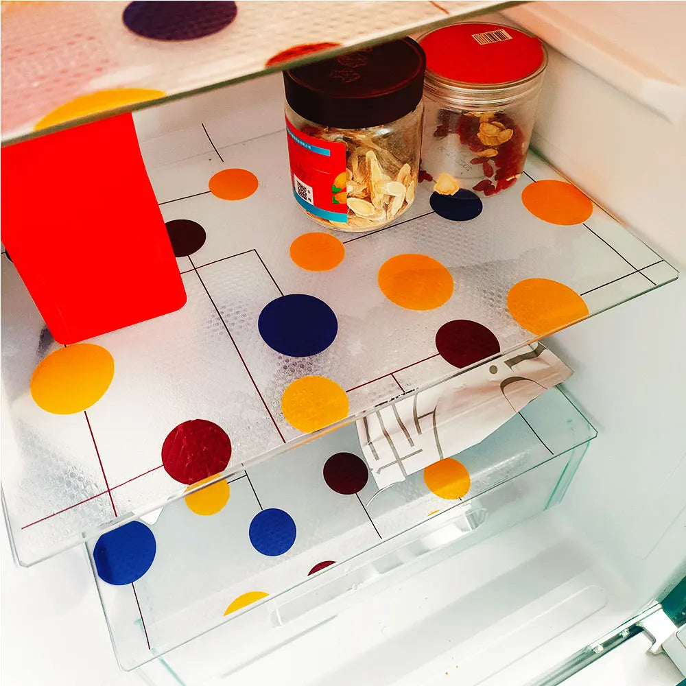 Kitchen Cabinet Liner Non‑sticky Fridge Mat Dustproof Oilproof Anti‑slip Moistureproof Cuttable Drawer Pad Easy Clean Home Organ