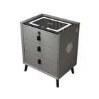 Minimally Modern Intelligent Bluetooth Speaker Bedside Table Household Smart Cabinet with Lights and Wireless Charging
