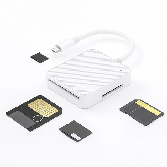 Card Reader Adapter Type C USB-C Smart Media OTG M2 SD SM XD Memory Card Reader For Andriod Mobile Phone Accessories