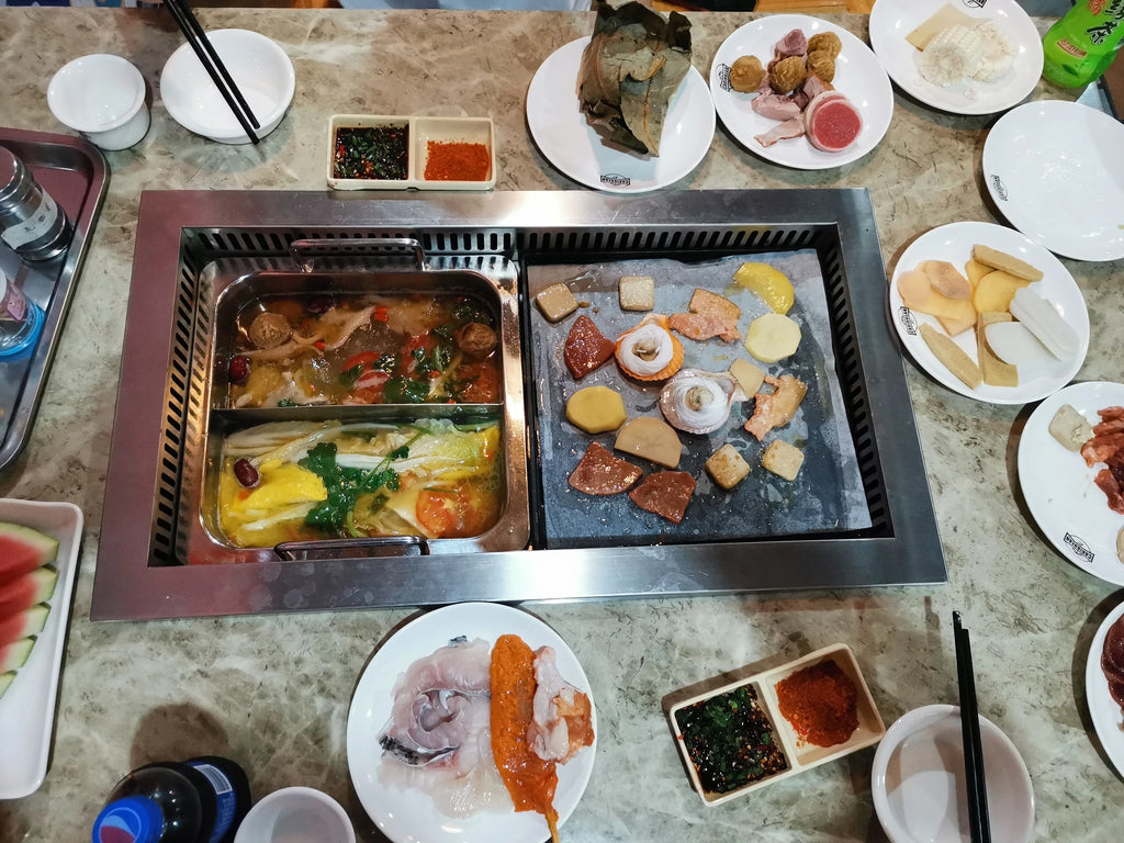 Kitchen equipment, commercial electric hot pot, barbecue, smokeless hot pot, and barbecue restaurant
