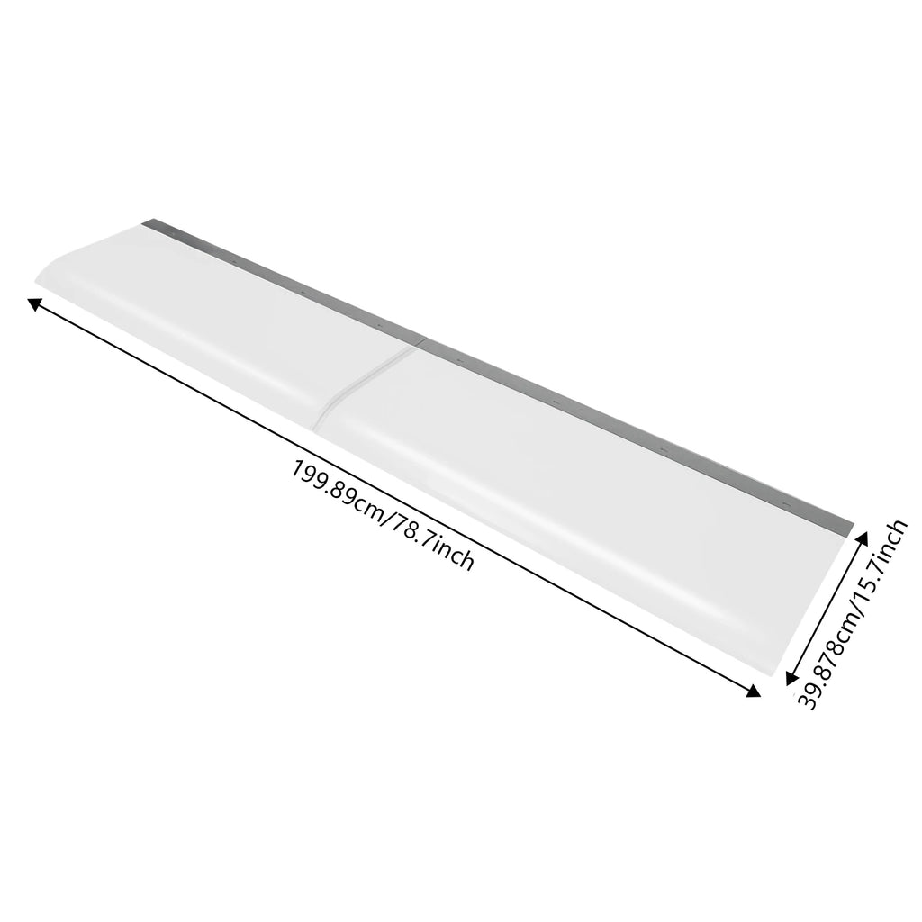 200*40cm Rain Shelter Clear Door Canopy Cover Window Awning Wall Mounted for Front and Rear Entrance