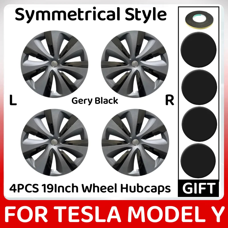 4PCS Hubcap 19Inch Wheel Caps Performance Original Car Replacement Wheel Cover Full Rim Cover For Tesla Model Y 2023 Accessories