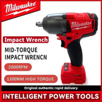 Milwaukee 1300NM Cordless Electric WrenchLarge Torque Brushless Impact Wrench Car Truck Repair Power ToolsFor 18V Battery