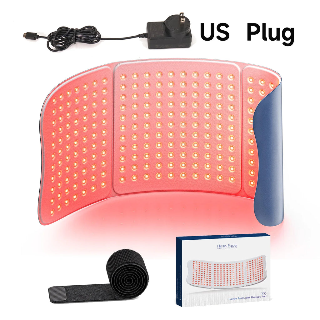 Large Red Light Therapy for Body 264 Triple-Chip LED Near Infrared 660nm & 850nm Red Light Therapy Mat 30'' x 12'' for Full Body