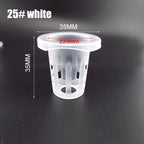 50pcs Hydroponic Soilless Mesh Net basket Plant veg Grow Nursery Cup Pot Sponge tray Aeroponic Veg Planter Clone Colonization q1