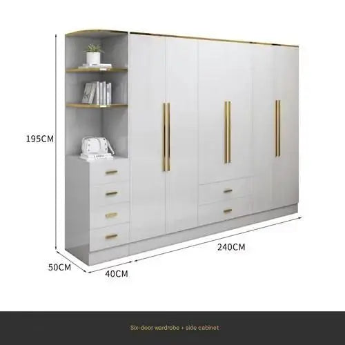 White Gold Wardrobe Designer Clothes Waterproof Children Wardrobe Organizers Nordic Vestidor De Armario Abiertos Hotel Furniture